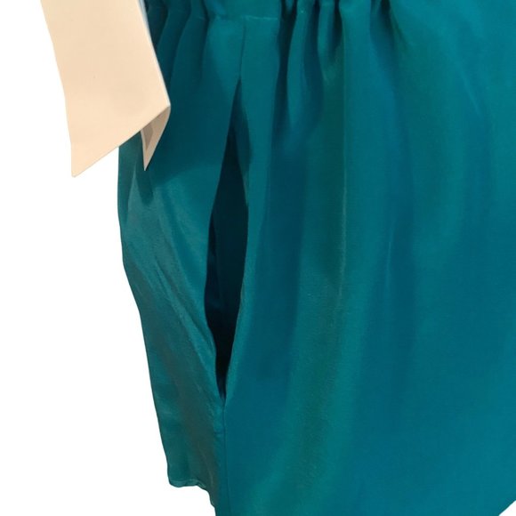 Bob Mackie Wearable Art Silk Jacket Top Tunic Sz Medium Drawstring Zip New Tags - Picture 10 of 13